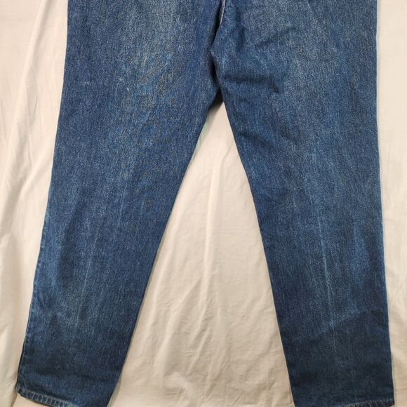 LL Bean Straight Leg Blue Jeans Mens 40x34 Blue 100% Cotton Classic Fit - Picture 8 of 12